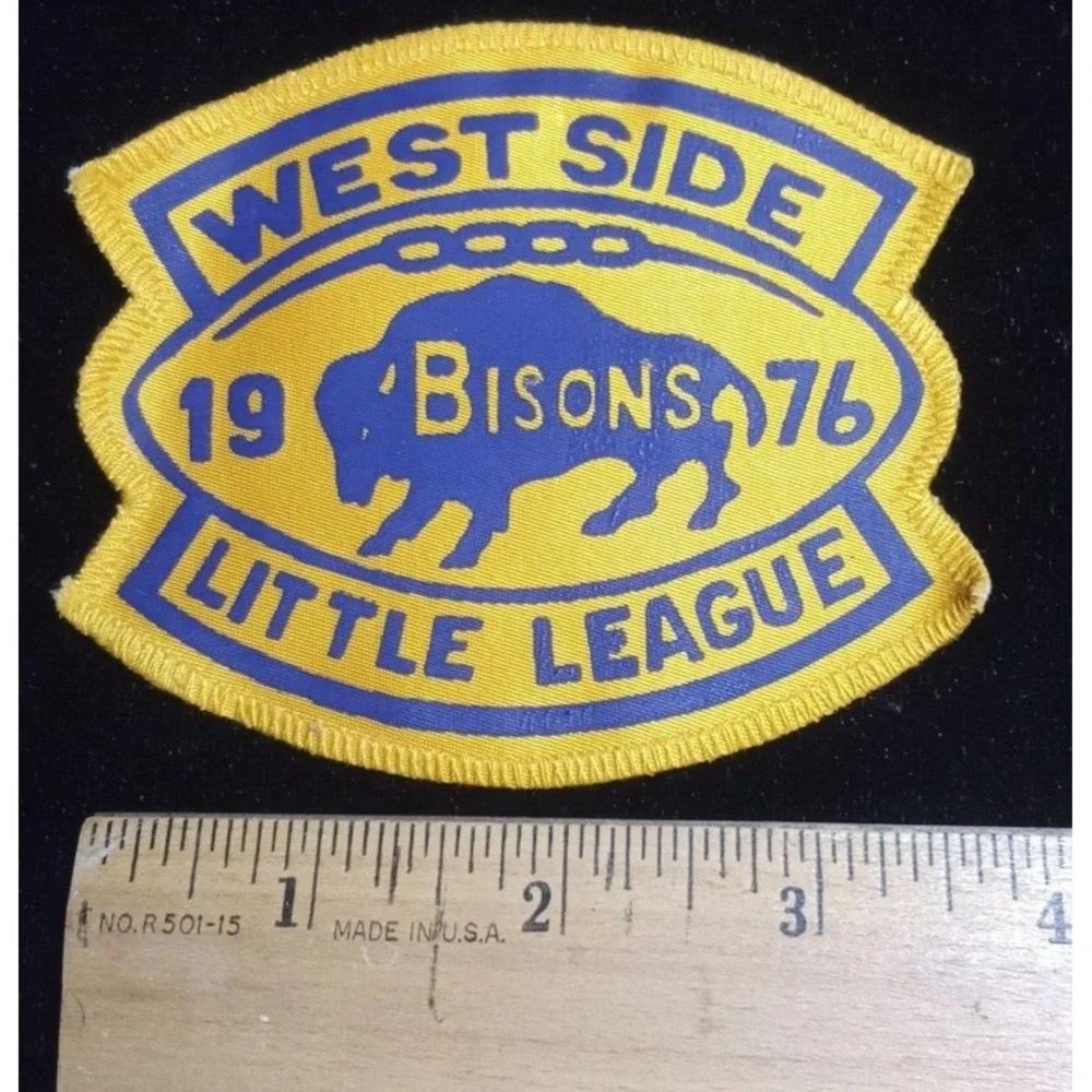 WEST SIDE BISONS 1976 LITTLE LEAGUE BASEBALL Patch